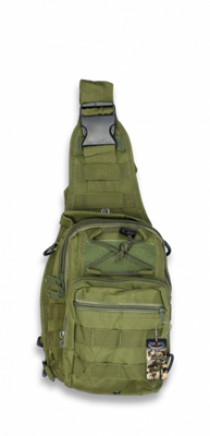 Ruksak Taktický batoh zelený 4 litre cez rameno 