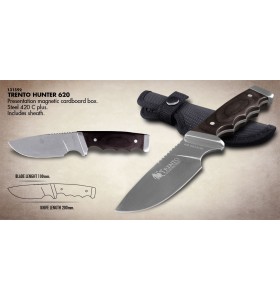 TRENTO HUNTER 620 Poľovnícky nôž - dýka s púzdrom 