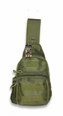 Ruksak Taktický batoh zelený 3 litre cez rameno