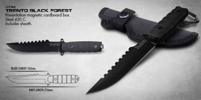 TRENTO BLACK FOREST Taktický nôž - dýka s púzdrom