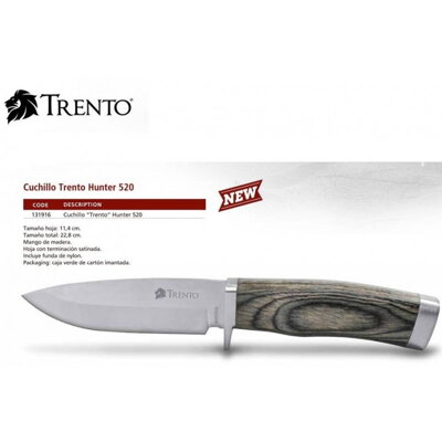 TRENTO HUNTER 520C Poľovnícky nôž - dýka s púzdrom 