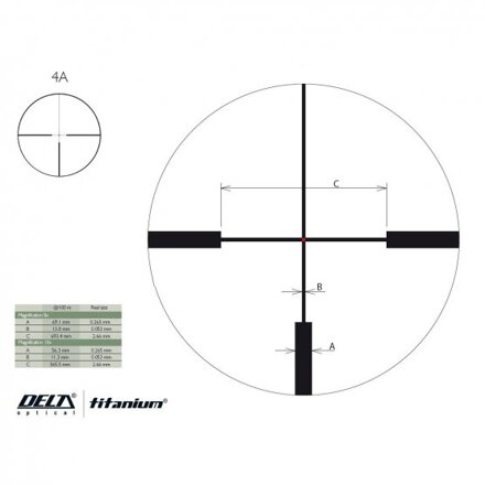 Puškohľad Delta Titanium HD 2,5-10x56 4A S