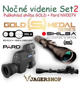 Nočné videnie SET Puškohľad SHILBA GOLD MEDAL + PARD NV007V