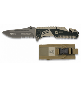 Taktický nôž skladací s púzdrom RUI-K25 TACTICAL RESCUE